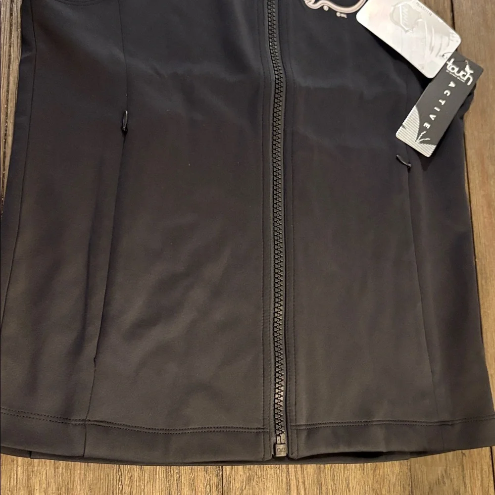 NWT [Touch by Alyssa Milano] Calgary Flames NHL Zip-Up Activewear Vest Womens M - Picture 7 of 13